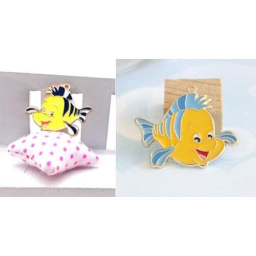 20 pcs/ 50 pcs/ 100 pcs cartoon fish Charm Pendants DIY Jewelry Making Accessories