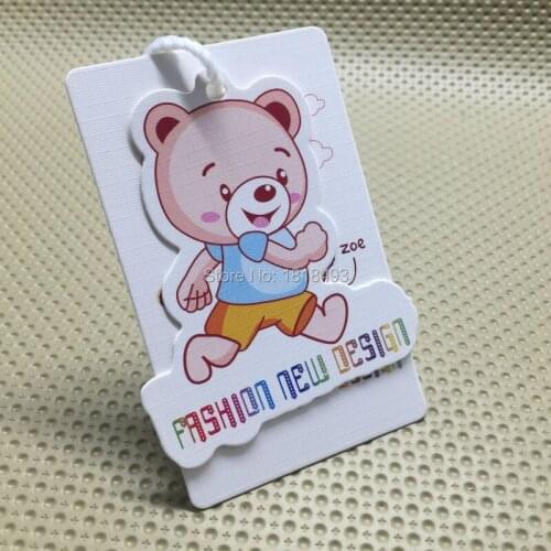 Custom textured cardboard tags/ custom shape cutting tags/clothing kraft paper hang tag/garment tags printing