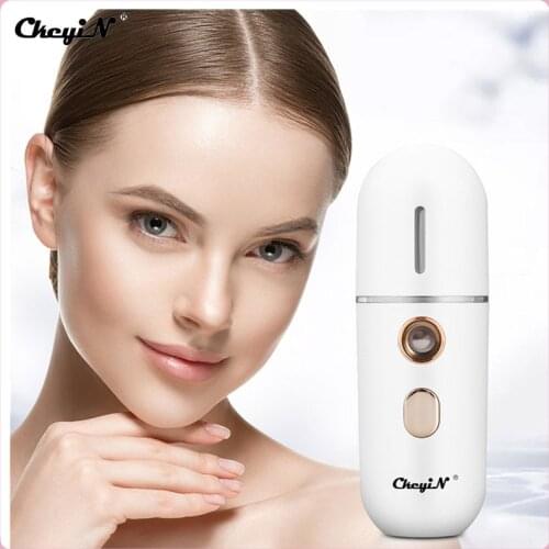 CkeyiN Nano Facial Steamer 12ml Portable Mist Sprayer Humidifier SPA Cool Mister Face Moisturizing Skin Care Eyelash Extension50