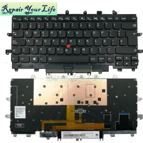Repair You Life Laptop Keyboard For Lenovo For Thinkpad Carbon X1 Gen 4 4th 2016 SP layout with backlit and red pointing