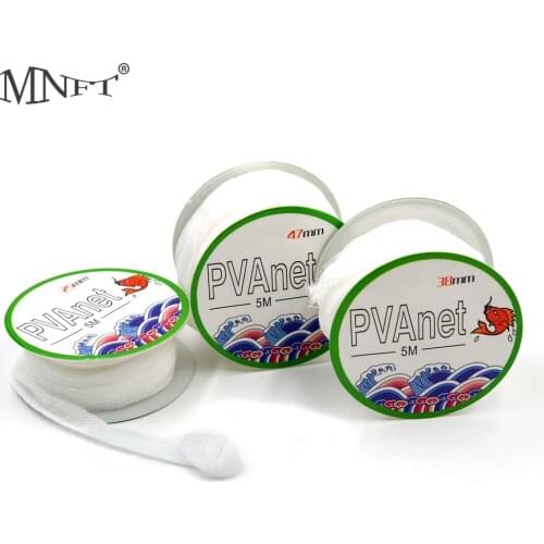 MNFT 1PCS 5M Water Dissolving PVA Mesh Tube Net Carp Fishing Feeder Lures Refill Tackle Carp Fishing Feeder