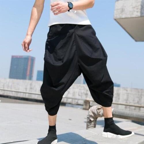 Personality trend hip-hop men loose harem pants India Thailand Nepal national style crotch pants skirt pants bloomers