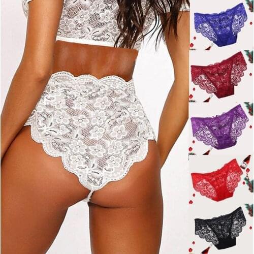 2021 New Sexy Lace String Transparent Panties Women Back Bow Cute Thong Womens Seamless Briefs Fashion Underwear Трусы Женские