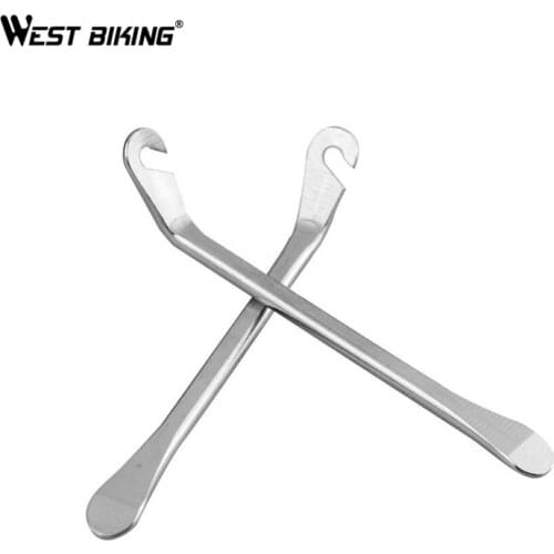 WEST BIKING Tire Iron Silver Cycling Bicycle Tire Tyre Lever Bike Levers Repair Opener Breaker Tool Crow Bar Tyre Spoon