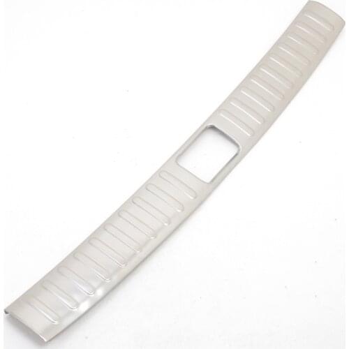 For Hyundai Tucson 2016 2017 Stainless Steel Inside up Rear Bumper Protector Sill Trunk Tread Plate Threshold Pad Pedal 1 PCS
