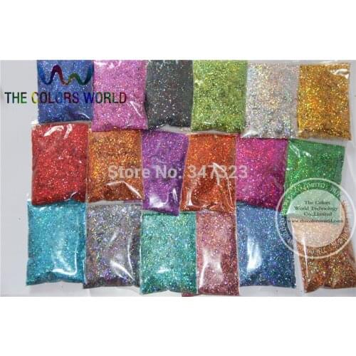 24 Laser Holographic Colors 1MM Laser Glitter Spangles for nail design,art and craft accessories