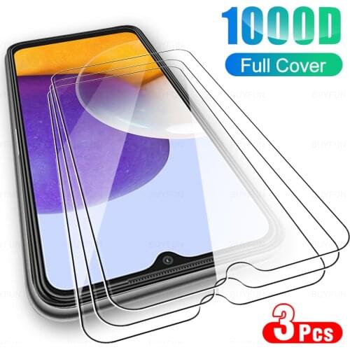 3pcs sansung a22 glass tempered glasses sunsung a22 anti-scratch screen protectors film for samsung galaxy a22 a 22 5g 6.4" glas