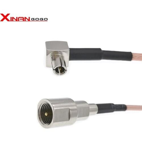 50PCS FME male to TS9 male right angle pigtail cable RG316 15CM by EMS or DHL
