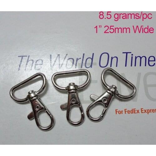 50pcs 1'' 25mm Wide Opening Lobster Swivel Clasps Trigger Clips Snap Hook