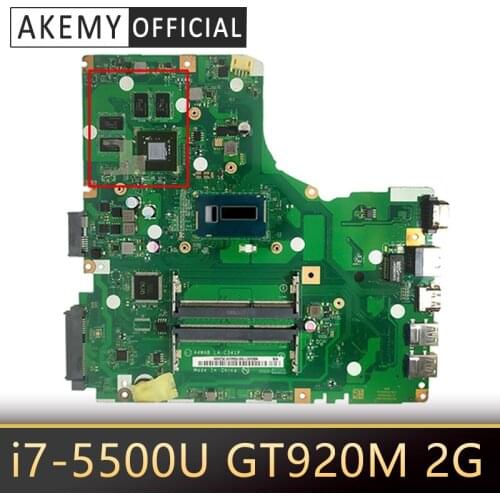 Akemy A4WAB LA-C341P for ACER E5-473 E5-473G Laptop motherboard CPU i7 5500U GT920M 2G DD3 Test OK Mainboard