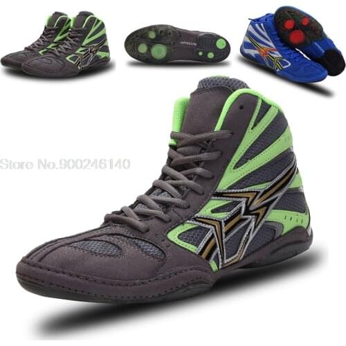 Professional Fighting Wrestling Shoes For Men Anti Slip Boxing Sneakers Women Fighting Boots Cow Muscle Outsole Combat Shoes