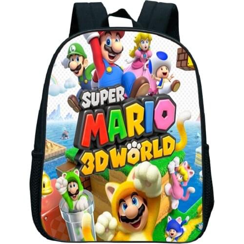 Super Mario School Backpack Childrens Backpack Girls School Bags Anime Bag Backpacks for Girls Cartoon Bag Super Mario Backpack