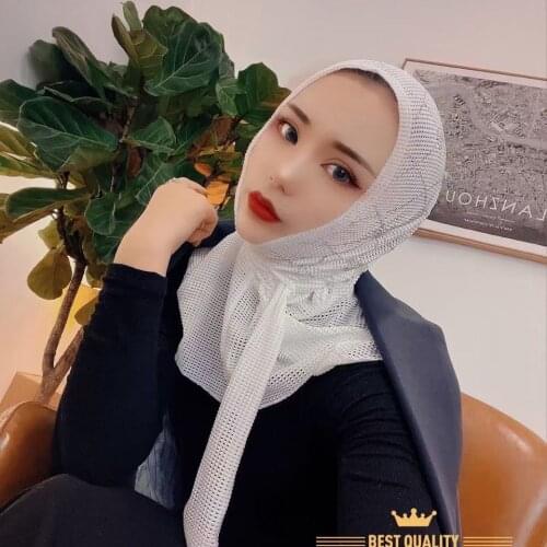 Summer 2021 New Muslim Turkish Shayla Mesh Eyelet Wrap Hijabs