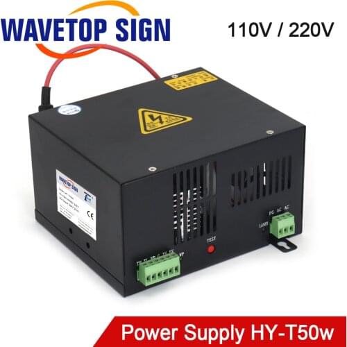 WaveTopSign 50W CO2 Laser Power Supply for CO2 Laser Engraving Cutting Machine HY-T50 T / W Series
