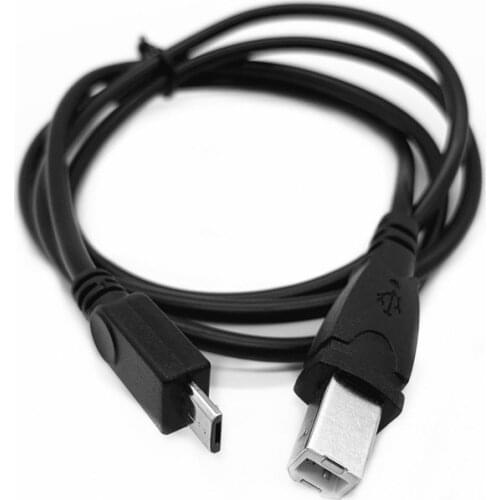 Micro USB 2.0 Male To USB B Male OTG Converter Cable 1M for Electronic Piano Printer Decoder