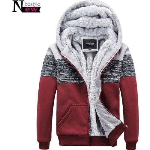 New Bomber Jacket Men Vintage Thickening Fleece Jacket Autumn Winter Mens Jacket Clothes Male Slim Fit Warm Coat 2019 Streetwear