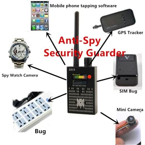 Best 1MHz-8000MHz Wireless Signal Detector Radio Wave WiFi Bug Finder Camera Full-Range RF Detectors G318