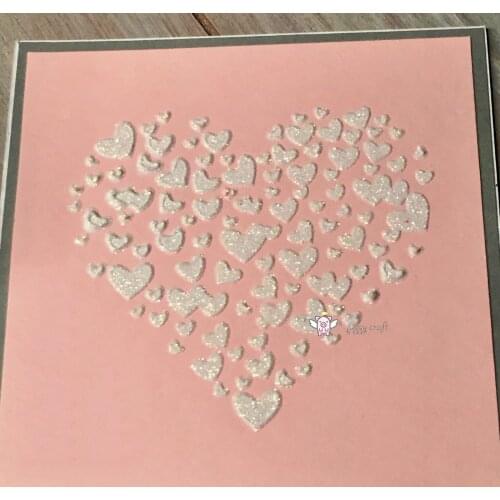 Mmao Crafts Metal Steel Cutting Dies New Heart ornament Stencil For DIY Scrapbooking Paper/photo Cards Embossing Dies