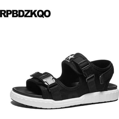 Shoes Waterproof Mesh Casual Strap Black Flat Sport Native Water Canvas High Quality Platform Mens Sandals 2018 Summer Outdoor