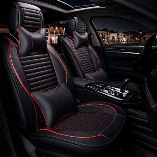 China Factory Supply Amazon Facebook PU Leather Full Set Universal 5D Car Seat Covers with Dropshipping