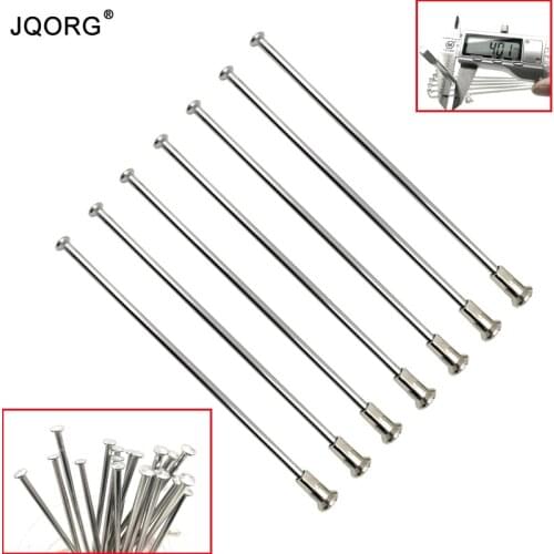 Motorcycle Spokes 10 Pieces A Lot 8G Diameter 4.0mm Straight Pull 304 Stainless Steel Material Spokes And Spoke Nipples