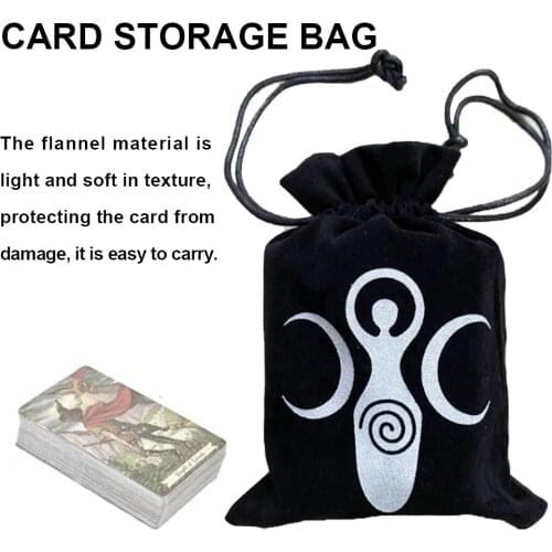 13x18CM Cards Storage Bag Soft Lightweight Small Items Storage Bag Tarot oracle card