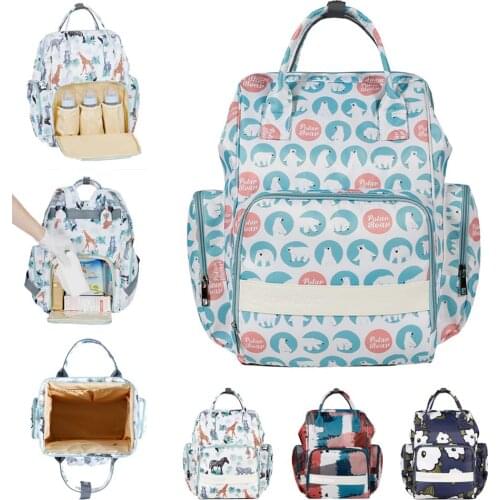 Mommy Diaper Bag Large Capacity Portable Nappy Backpack Stroller Double Shoulders Mother Waterproof Outdoor Travel Womens Bags