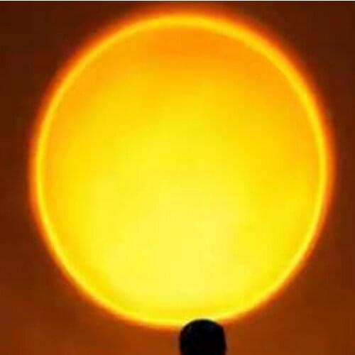 Sunset Lamp Projection Rotation Rainbow Projector Lamp Romantic Visual Led Projector Night Light with USB Modern Floor Stand