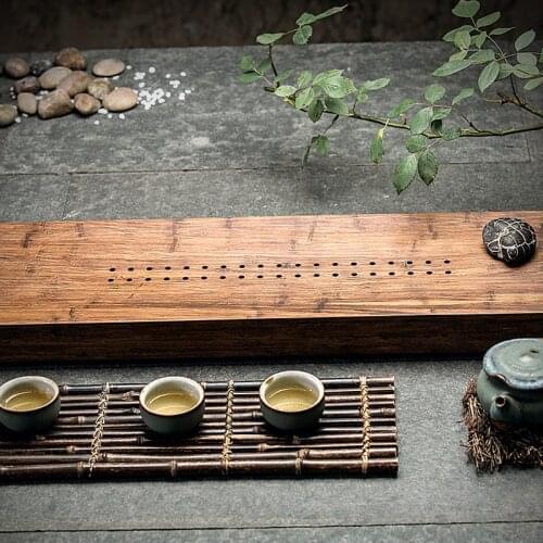 [Yan Mountain] new Chinese creative cloud heavy bamboo wood bamboo tea tray tea tea water