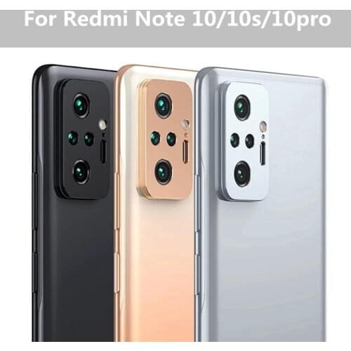 Camera Lens Ring For Xiaomi Redmi Note 10 Pro 10S Screen Protector Cover Film Rear Lens Metal Frame Note10 pro Protection Case