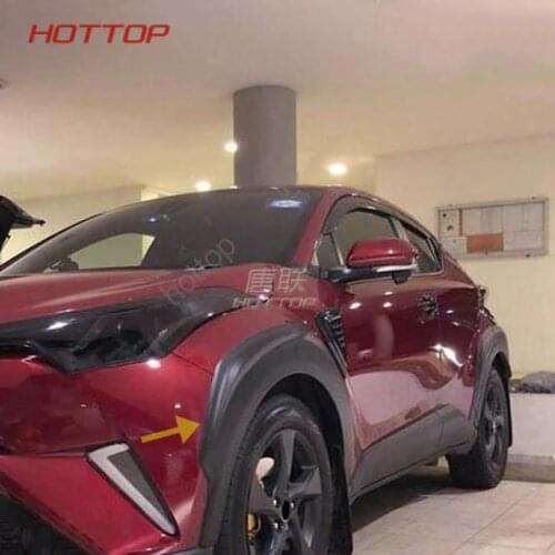 For Toyota CHR 2016 2017 2018 19 20 Car Fender Flares Arch Wheel Eyebrow Auto Wheel Lip Protector Cover Trim Unpaint Car Styling