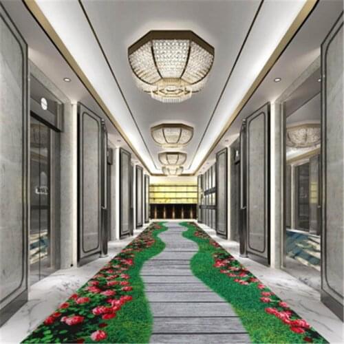Green Grass Runner Rug Stair Carpet Mat 3d Carpets Hallway Rugs Hall Porch Balcony Carpet Hotel Restaurant Cinema Floor Carpets