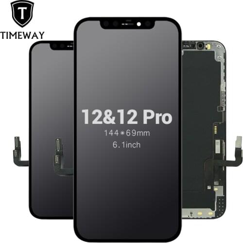 LCD Display Touch Screen for iPhone 12&12 pro Digitizer Glass Frame Assembly Set with Tools Repair Kit 6.1 inch