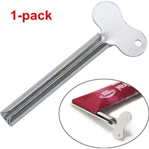 1pc Stainless Steel Toothpaste Squeezer Bathroom Accessories Facial Cleanser Toothpaste Tube Rolling Press Squeezer Dispenser