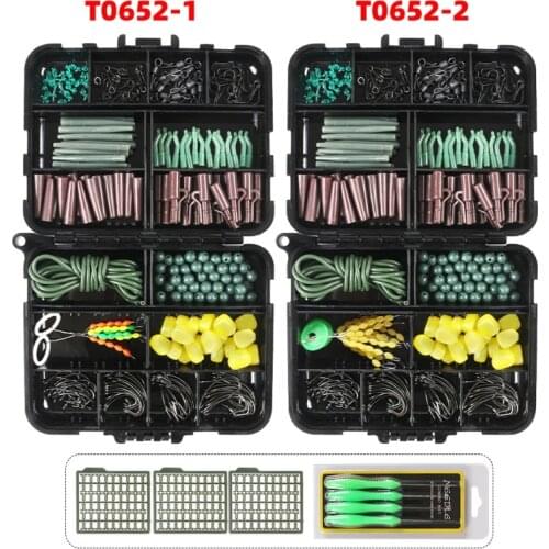 275 Pcs Fishing Accessories Kit Jig Hooks, Fishing Swivels Snaps, Sinker Slides, Fishing Accessoies/Set with Tackle Box
