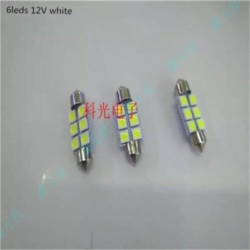 5050 12V LED reading lamp 6led 8leds white car light double point super bright lighting beads 5pcs/lot