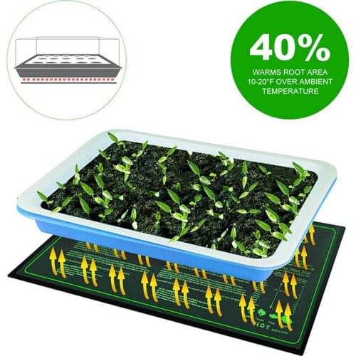 50x25cm Seedling Heating Mat Waterproof Plant Seed Germination Propagation Clone Starter Pad 110V/220V Garden Supplies