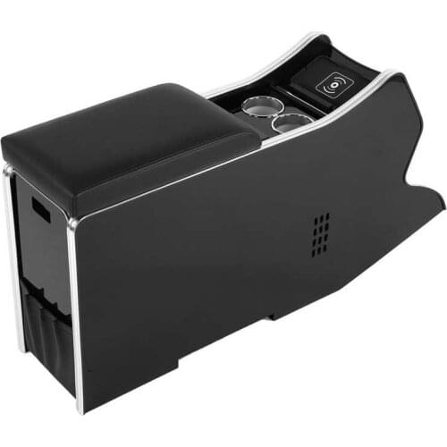 Car styling car mirror protect Armrest Box 3 USB Ports with 8L Refrigerator Wireless Charger 4.2A Fast Charging Fit for Honda