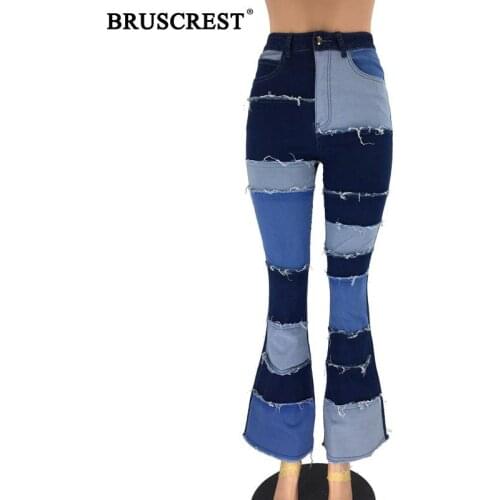 Женские джинсы клеш BRUSCREST China At AliExpress