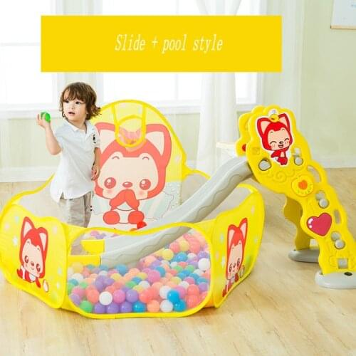 Children slide Childrens home indoor birthday toys with widening, lengthening, thickening and folding a small slide