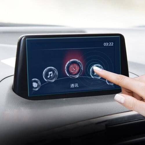 For Mazda 3 Axela 2017 2018 Tempered Glass Car DVD GPS Navigation Screen Protector LCD Touch Display Film Fit Protective Sticker