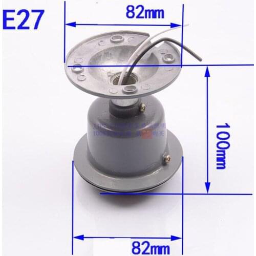E27 Aluminum Die-casting Mining Lamp Cap, E27 Aluminum-cover Pendant Lamp Holder Thickened Socket