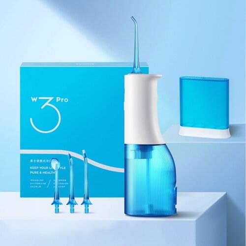 SOOCAS W3 Pro Water Flosser Teeth 4 Type Nozzle Cleaner Oral Irrigator Type-c Rechargeable Cleaner 7-modes Water Tank Removeable