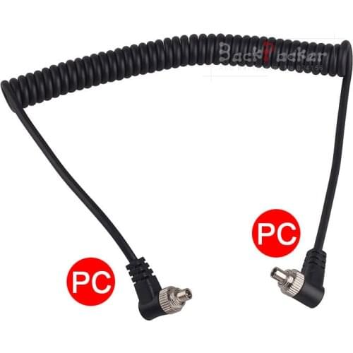 Cable Male to Male Flash PC line Sync Cable Cord with Screw Lock PC-PC Cable For YONGNUO RF-602 603 YN-560II YN-560 III