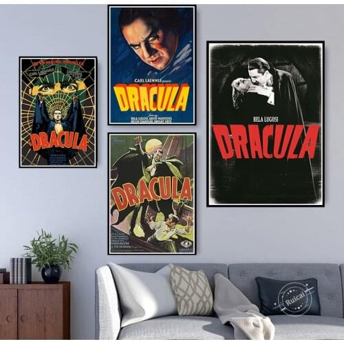 Classic Horror Movie Dracula Poster Modern Decorative Hot Art Canvas Prints Painting Silk Canvas Wall Home Decor