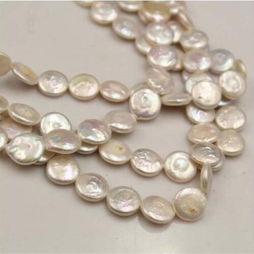 11-12MM 10Pcs Round Baroque 100% AA Natural Freshwater Pearl Strand Bead Earring Charms Jewelry Loose Beads