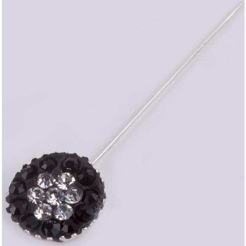 Cubic zirconia Round Scarf Clips