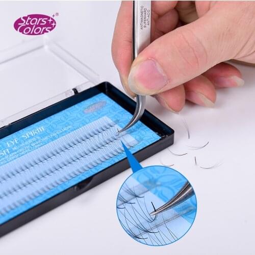 10 boxes/lot Natrual 0.07mm Super thin Silk Lashes 3D Fake False handmade Eye lashes Makeup Eyelash Extensions