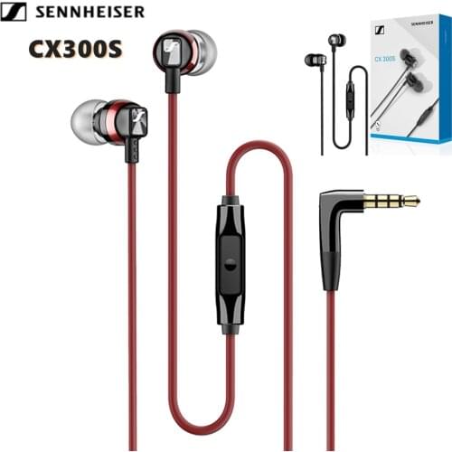 NEW Original Sennheiser CX300S 3.5mm Wired Headphones Precision Bass-driven Canal Earbuds Earphones Noise Cancelling Tangle-free