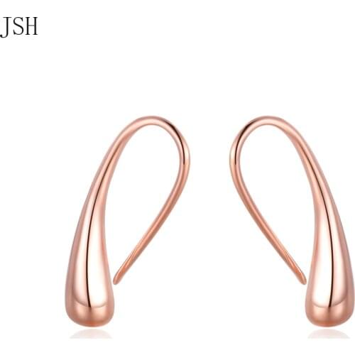 Wholesale Gold color women wedding Earring Jewelry pretty drop girl gift Cute Fashion Christmas gift nice Lady E004